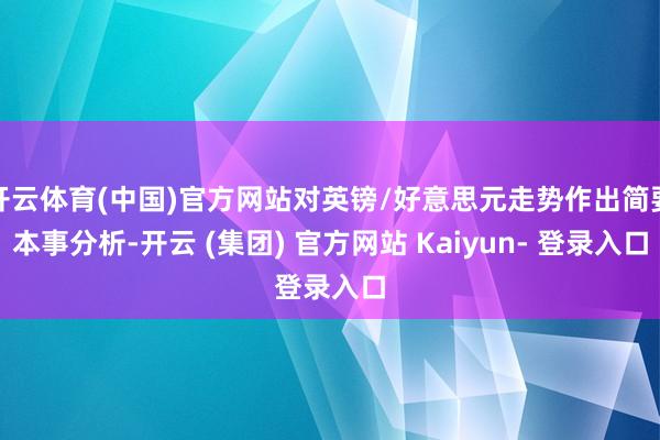 开云体育(中国)官方网站对英镑/好意思元走势作出简要本事分析-开云 (集团) 官方网站 Kaiyun- 登录入口