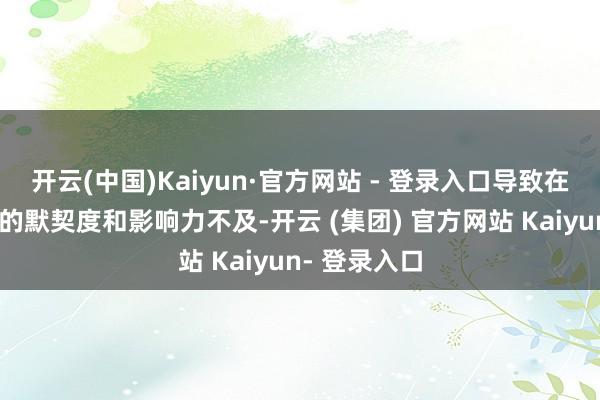 开云(中国)Kaiyun·官方网站 - 登录入口导致在海外市集上的默契度和影响力不及-开云 (集团) 官方网站 Kaiyun- 登录入口